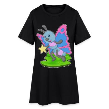 Butterfly Star - Women’s T-Shirt Dress - black - Front