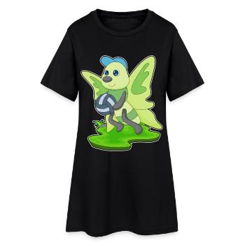 Butterfly Volleyball Player Volleyball - Women’s T-Shirt Dress - black - Front
