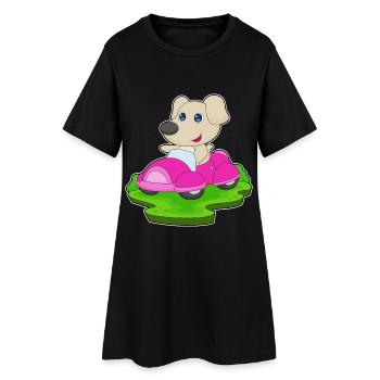 Voiture pour chien - Robe T-shirt Femme - noir - Devant