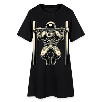 Gymnastique suédoise Astronaute Pull-ups Cadeau - Robe T-shirt Femme - noir - Devant