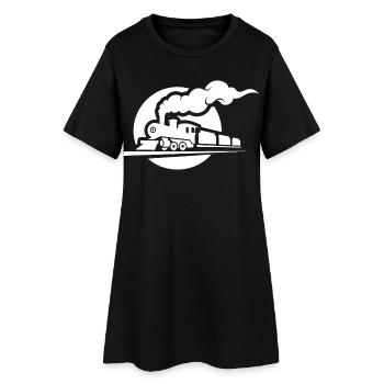 Railway Sketch - Women’s T-Shirt Dress - black - Front