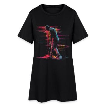 Golfer Retrowave - Women’s T-Shirt Dress - black - Front