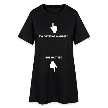Je vais me marier - Robe T-shirt Femme - noir - Devant