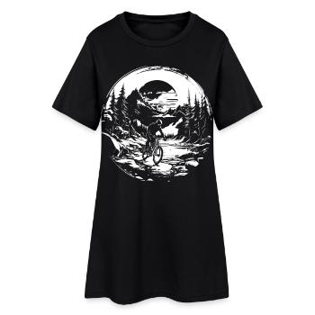 Graphique de vététiste - Robe T-shirt Femme - noir - Devant