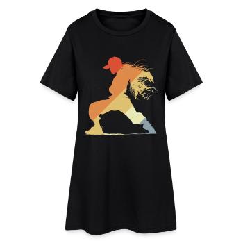 Vintage B-Girl - Women’s T-Shirt Dress - black - Front