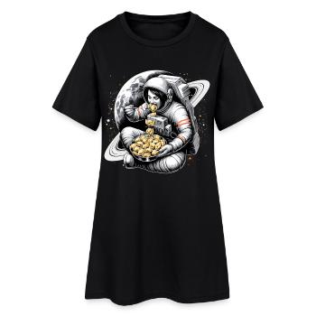 Astronaute Astronaute Pelmeni Cadeau délicieux - Robe T-shirt Femme - noir - Devant