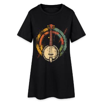 Banjo des années 90 - Robe T-shirt Femme - noir - Devant