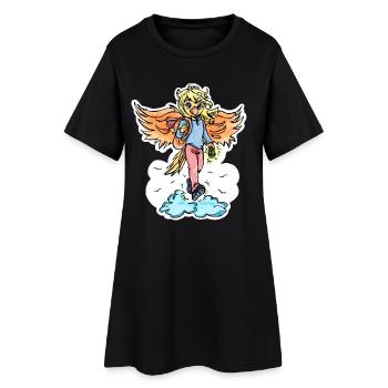 Cloud migration - Women’s T-Shirt Dress - black - Front