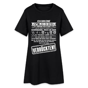 un fier patron d’une troupe de fous - Robe T-shirt Femme - noir - Devant