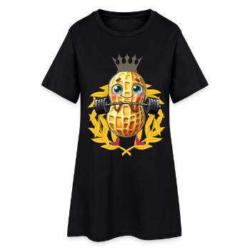 Cabarachide haltérophilie Couronne de laurier Bodybuilder - Robe T-shirt Femme - noir - Devant