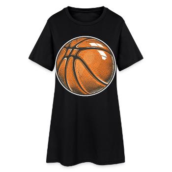 Graphique de ballon de basket-ball - Robe T-shirt Femme - noir - Devant