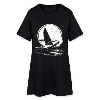 Amateurs de planche à voile - Robe T-shirt Femme - noir - Devant