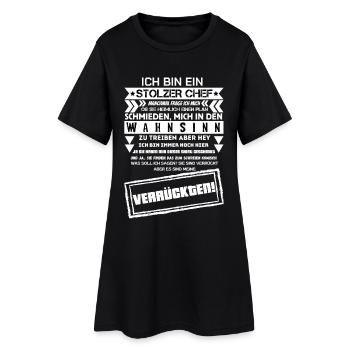 un fier patron d’une troupe de fous - Robe T-shirt Femme - noir - Devant
