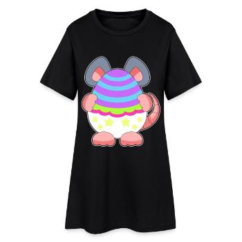 Clin d’œuf de Pâques de la souris - Robe T-shirt Femme - noir - Devant