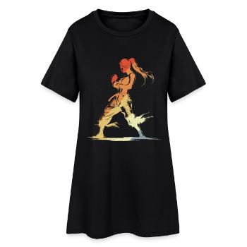 Vintage Kickboxer - Women’s T-Shirt Dress - black - Front