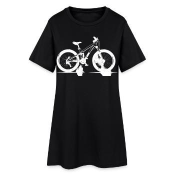 Cyclistes de VTT - Robe T-shirt Femme - noir - Devant