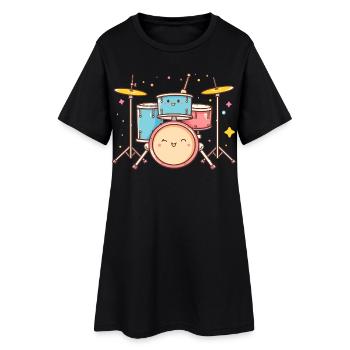 Trapset Cartoon Look - Robe T-shirt Femme - noir - Devant