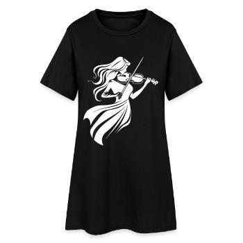 Violin player - Women’s T-Shirt Dress - black - Front