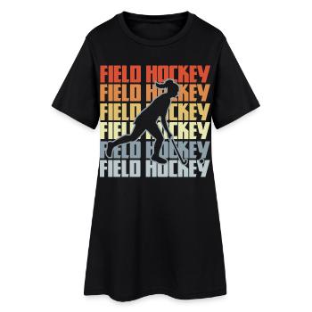 Vintage Hockey - Robe T-shirt Femme - noir - Devant