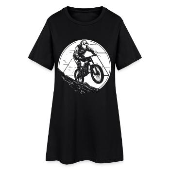 Cyclistes de VTT - Robe T-shirt Femme - noir - Devant