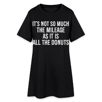 It's not so much the mileage as it - Robe T-shirt Femme - noir - Devant