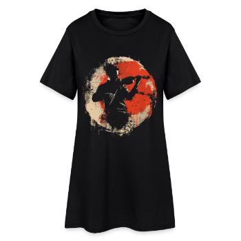 Graphismes de violoniste - Robe T-shirt Femme - noir - Devant