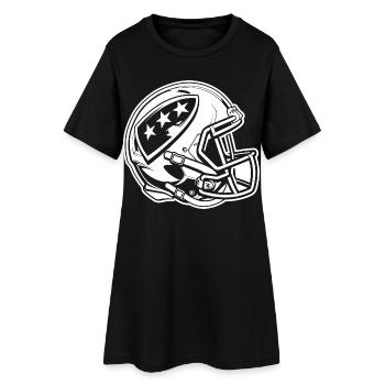 Football Helmet - Women’s T-Shirt Dress - black - Front