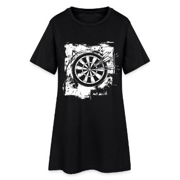 Jeu de fléchettes drôle - Robe T-shirt Femme - noir - Devant