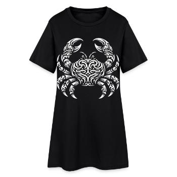 Crabe tribal - Robe T-shirt Femme - noir - Devant