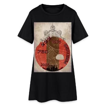 Design de chemise Amsterdam 750 - Robe T-shirt Femme - noir - Devant