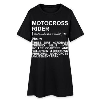 Motocross rider definition - Women’s T-Shirt Dress - black - Front