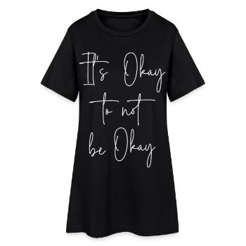 C’est normal de ne pas aller bien - Robe T-shirt Femme - noir - Devant