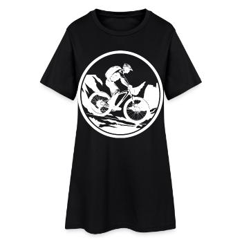 Cycliste - Robe T-shirt Femme - noir - Devant