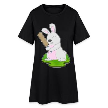 Battes de cricket Bunny Cricket - Robe T-shirt Femme - noir - Devant