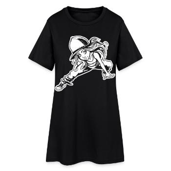 Breakdancer - Robe T-shirt Femme - noir - Devant
