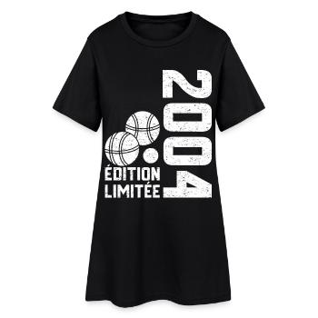 2004 Édition Limitée Pétanque 20e Anniversaire - Robe T-shirt Femme - noir - Devant