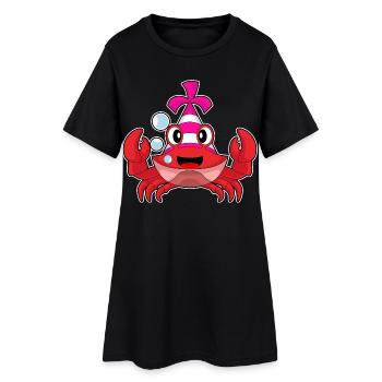 Krabbe Geburtstag Partyhut - Frauen T-Shirt-Kleid - Schwarz - Vorne