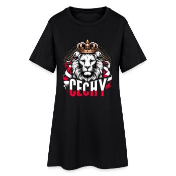 Cechy Bohême République tchèque Lion drapeau cadeau - Robe T-shirt Femme - noir - Devant