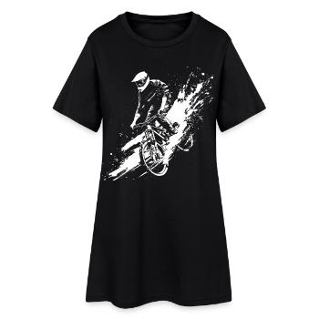 Cyclistes de VTT - Robe T-shirt Femme - noir - Devant
