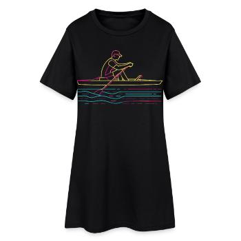 Rowing Steamwave - Women’s T-Shirt Dress - black - Front