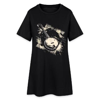 Graphiques Banjo - Robe T-shirt Femme - noir - Devant