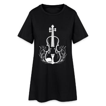 Croquis de violon - Robe T-shirt Femme - noir - Devant