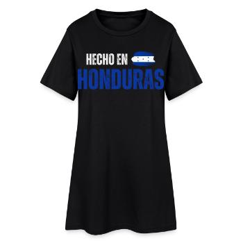 Fabriqué au Honduras, fierté hondurienne - Robe T-shirt Femme - noir - Devant