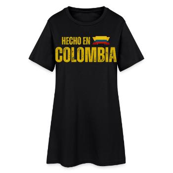 Fabriqué en Colombie, fierté colombienne - Robe T-shirt Femme - noir - Devant