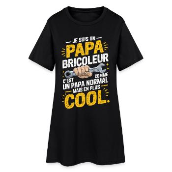 Papa Handwerker Geschenk Humor DIY Garage - Frauen T-Shirt-Kleid - Schwarz - Vorne