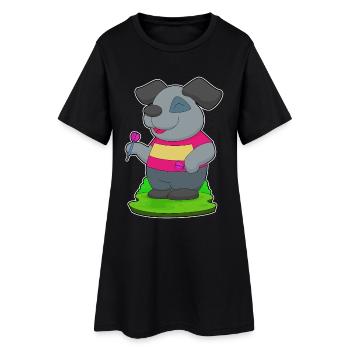 Fléchette pour chien Fléchette - Robe T-shirt Femme - noir - Devant