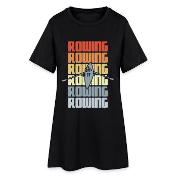 Vintage Rowing - Women’s T-Shirt Dress - black - Front
