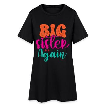 Grande soeur cadeau Grande Soeur Encore - Robe T-shirt Femme - noir - Devant