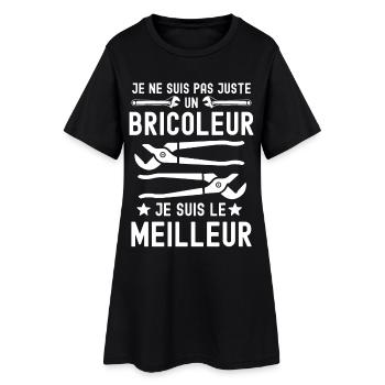 Meilleur bricoleur - Robe T-shirt Femme - noir - Devant