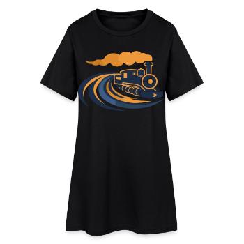 Locomotive 90s look - Women’s T-Shirt Dress - black - Front